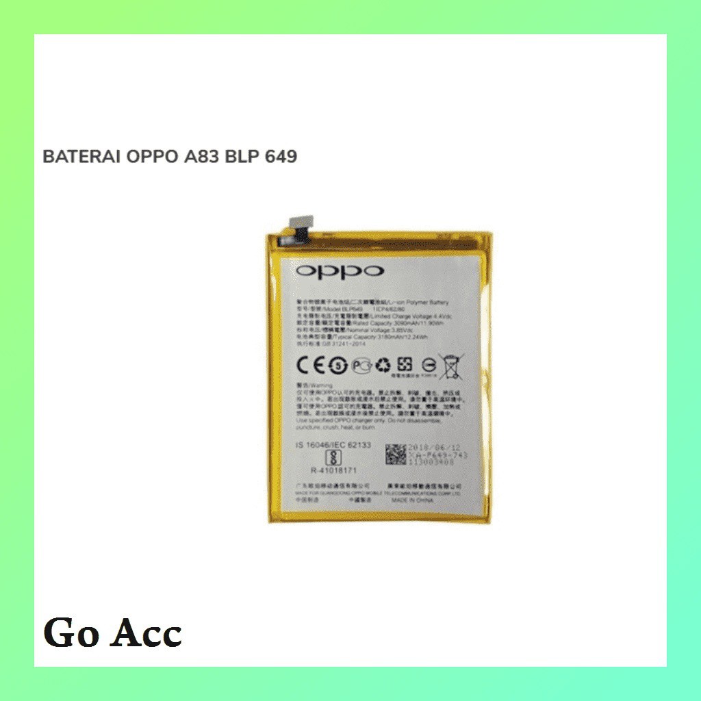 Baterai Battery OPPO A83/ BLP 649 BLP-649 BLP649