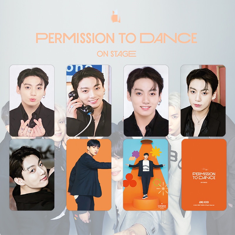 7pcs / set Kartu Foto KPOP BTS Permision TO DANCE Mini PTD On Stage Special