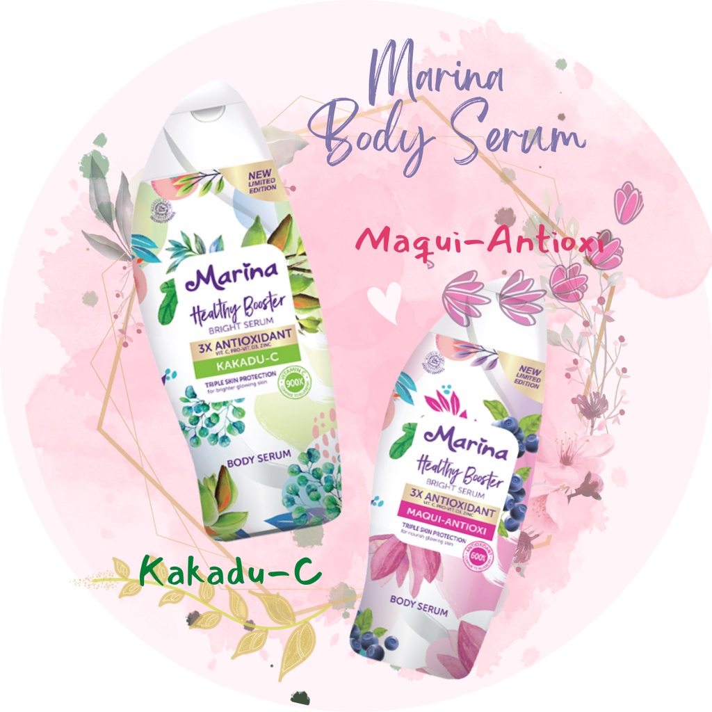 marina body lotion uv white 185ml // healthy kakadu 185ml//healthy maqui 185ml