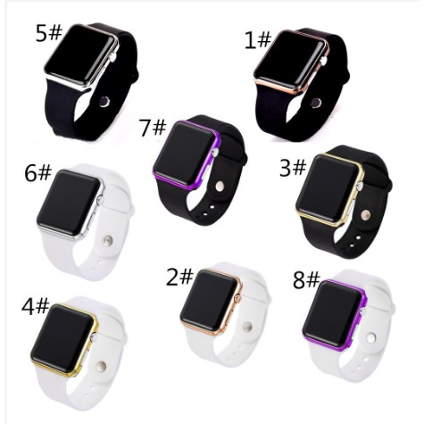 Fashion Pria Digital Watch Unisex Tali Silikon Jam Tangan Olahraga LED