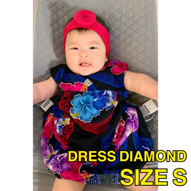 DRESS RAYON TIPE DIAMOND SIZE S / KAIN UTUH / ANAK PEREMPUAN CEWEK ROK BAJU TERUSAN MURAH BAGUS ADEM