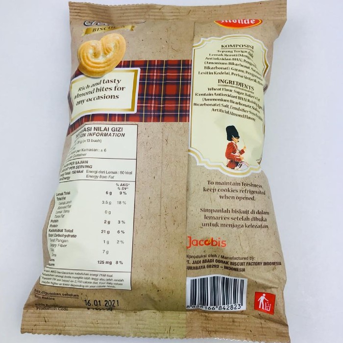 MONDE BISKUIT RASA KACANG ALMOND 190g