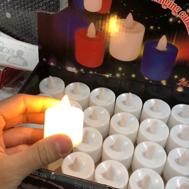 Trend-Lilin Mini LED / Lampu Hias Elektrik Candle Light Lamp Dekorasi Kamar Tidur Rumah Warna Warni