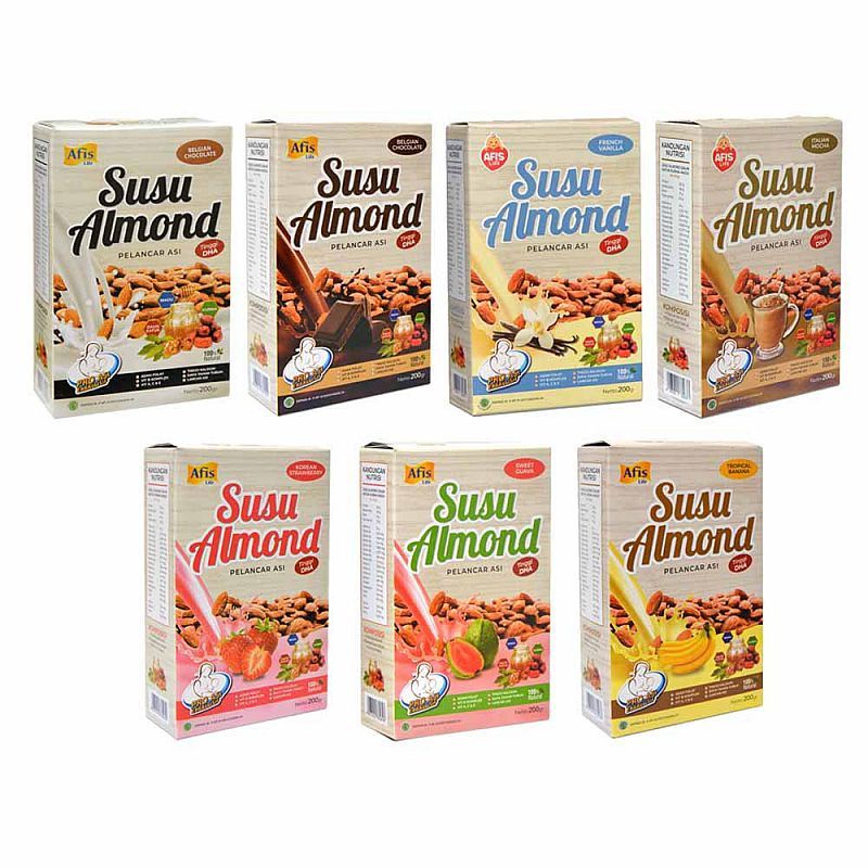 Afis Susu Almond Pelancar Asi / Booster Asi 200 gram