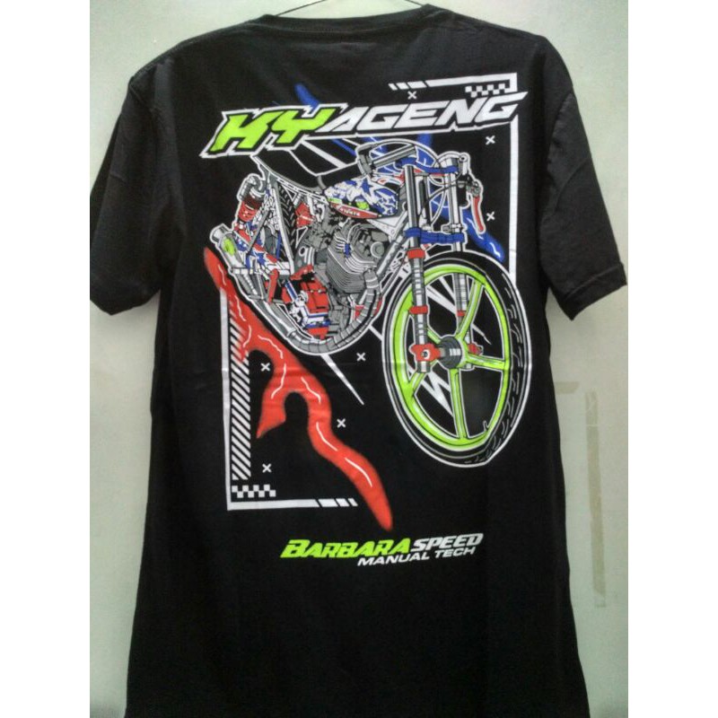 kaos barbara speed terbaru ky ageng free stiker