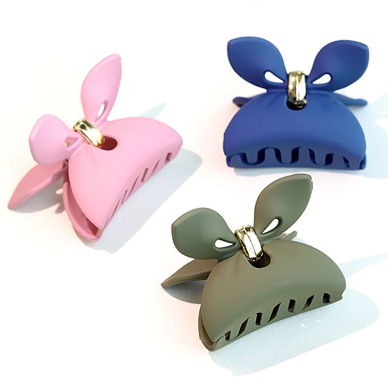 Cute Rabbit Ear Hair Catch Shark Clip Top Clip Bath Catch Clip for Women Hair Accessories