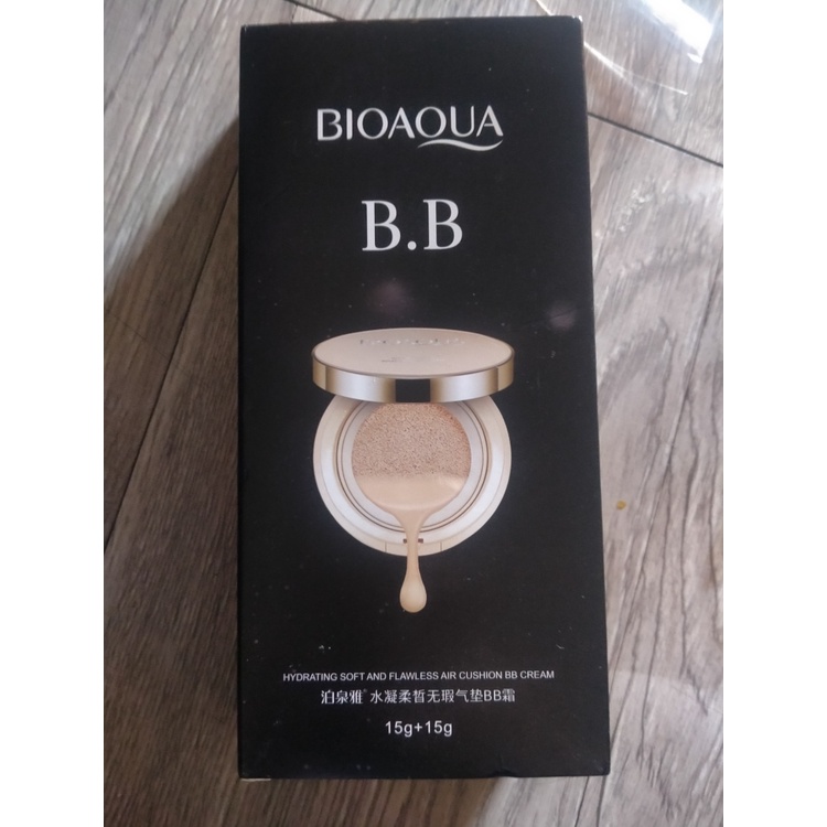 [COD] Bioaqua Hydrating Soft And Flawless Air Cushion BB Cream Mencerahkan Warna Kulit &amp; Membuat Kulit Lebih Natural - BPOM