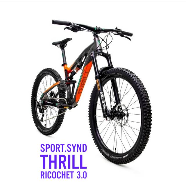  THRILL  SEPEDA  GUNUNG  DOWNHILL RICOCHET T140 AL 3 0 