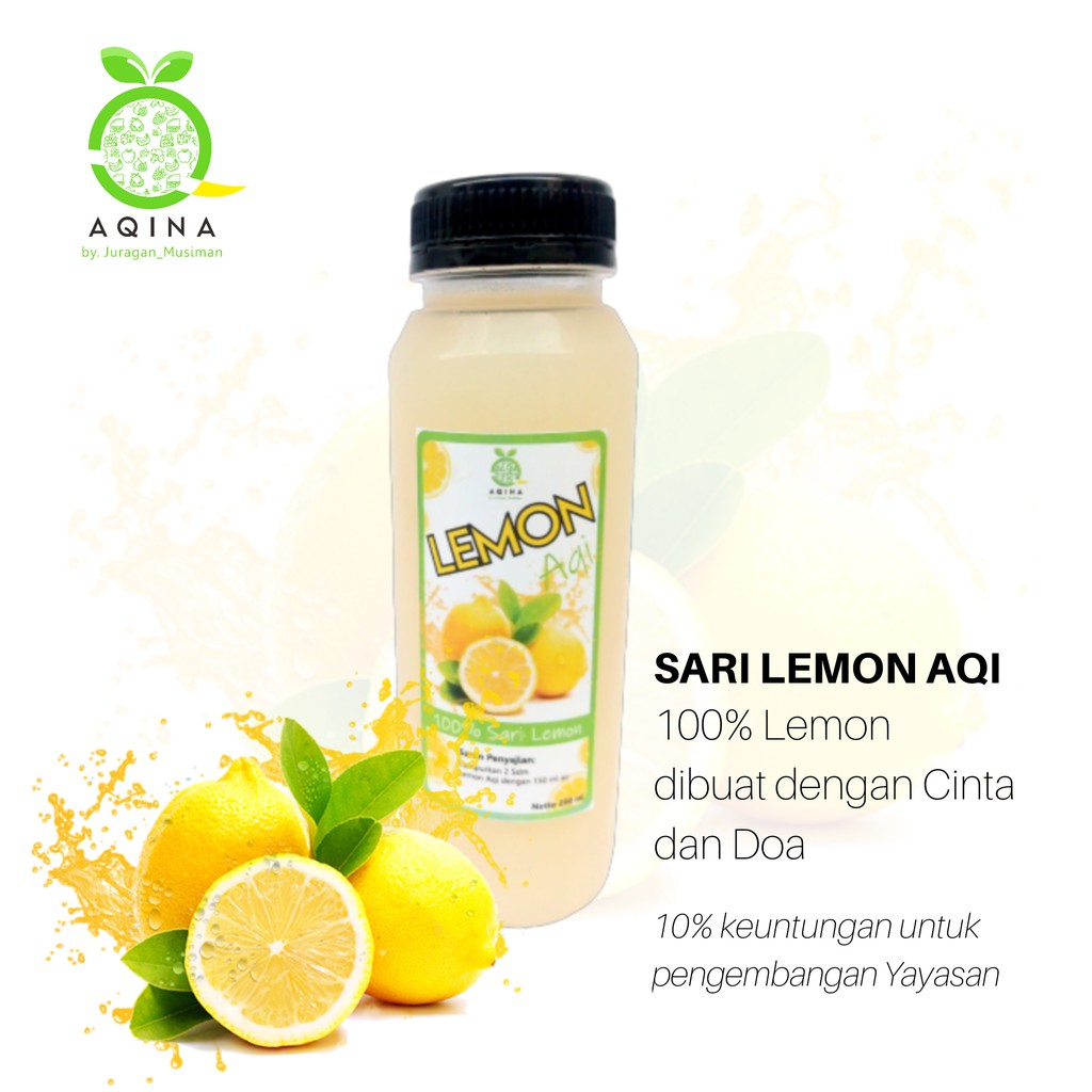 

LEMONAQI 250ml Sari Lemon Asli Sari Lemon Diet by AQINA