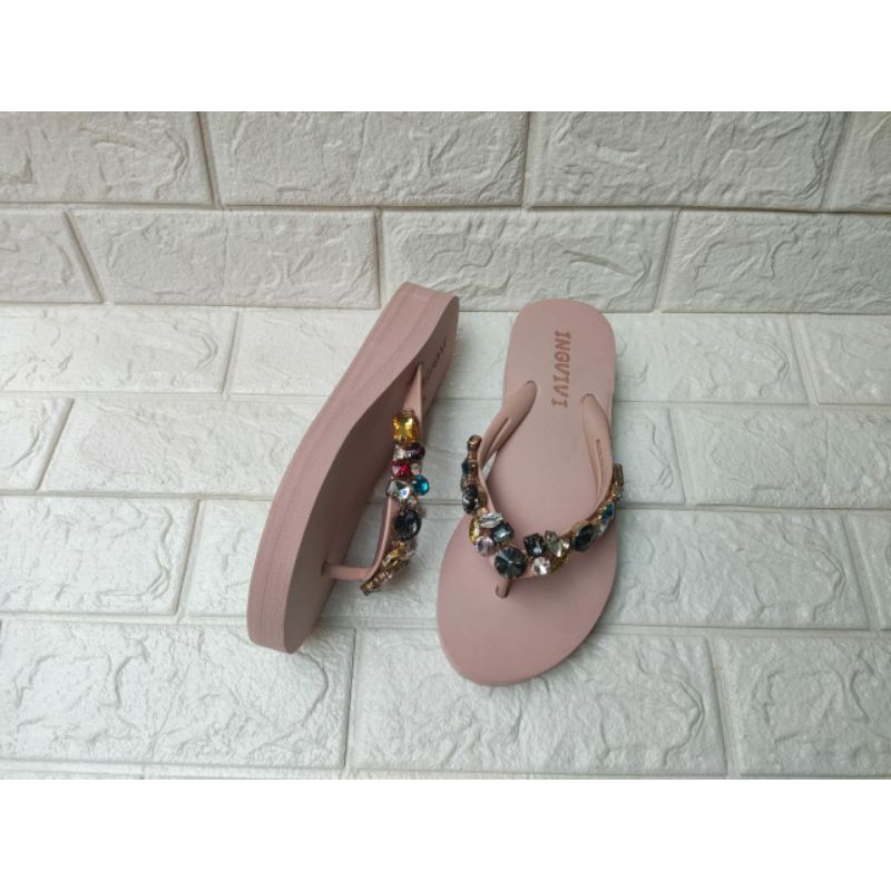 SANDAL JEPIT INGVIVI SEMI WEDGES 3,5CM WOMEN SANDAL FLIP WEDGES