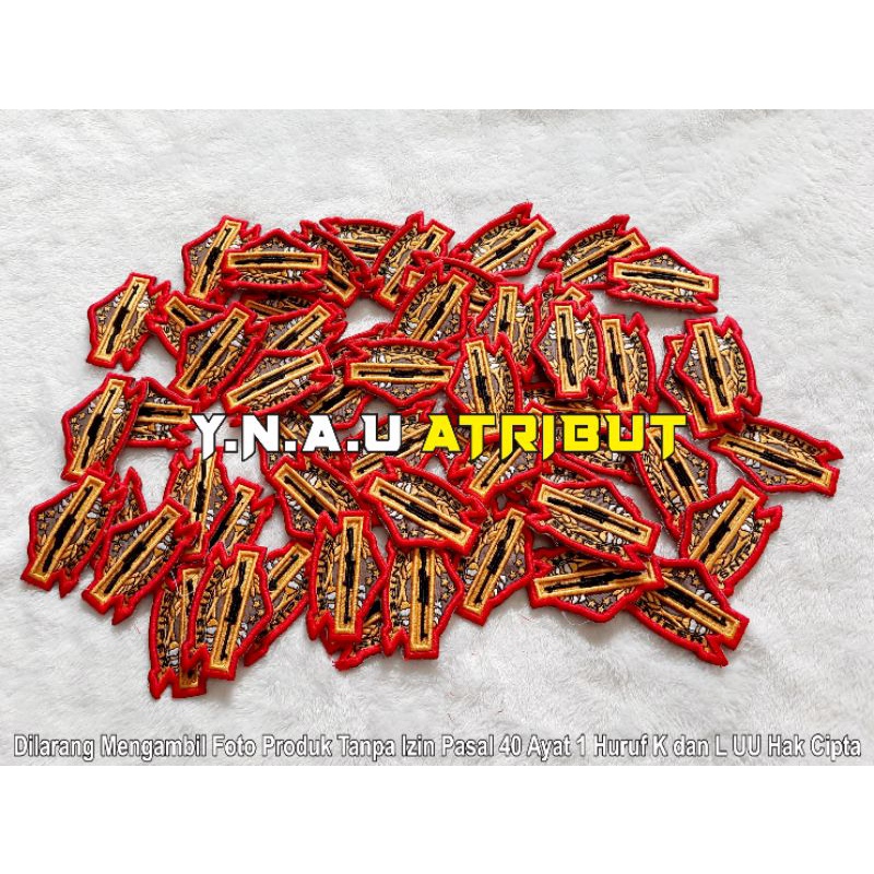 ATRIBUT PDL POLRI / PIN PDL SNIPER POLRI BORDIR TIMBUL