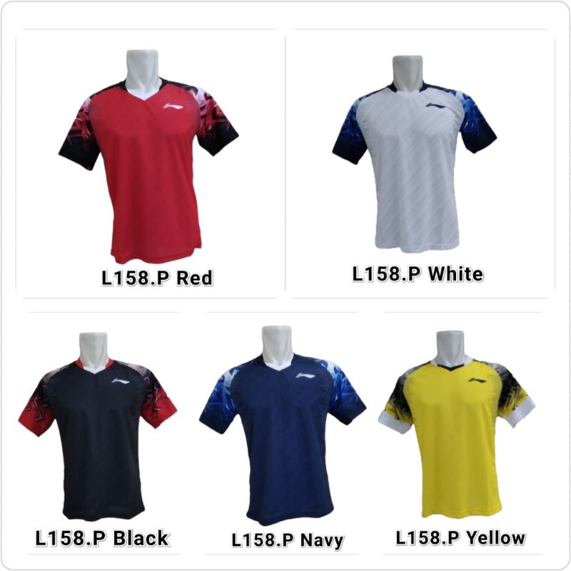 Baju Kaos Jersey Badminton / Bulutangkis L158 / Kaos Bulutangkis Swiss Open 2022 Jonatan christie / Atasan Bulutangkis Swiss Open 2022 / Seragam Bulutangkis Swiss Open 2022