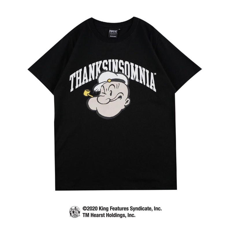 T-Shirt Bessie Popeye X Thanksinsomnia Black