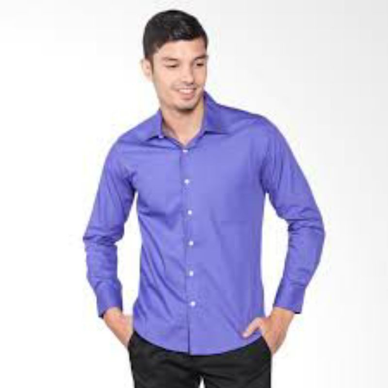 kemeja formal pria ungu muda (Lavender)