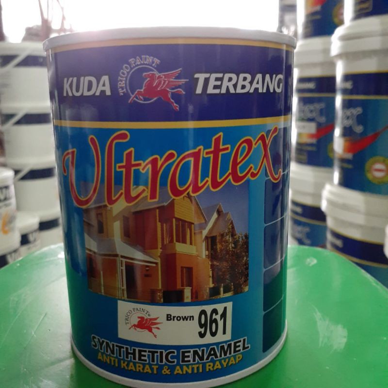 Jual Harga Promo Cat Minyak Kuda Terbang Ultratex Putih Shopee