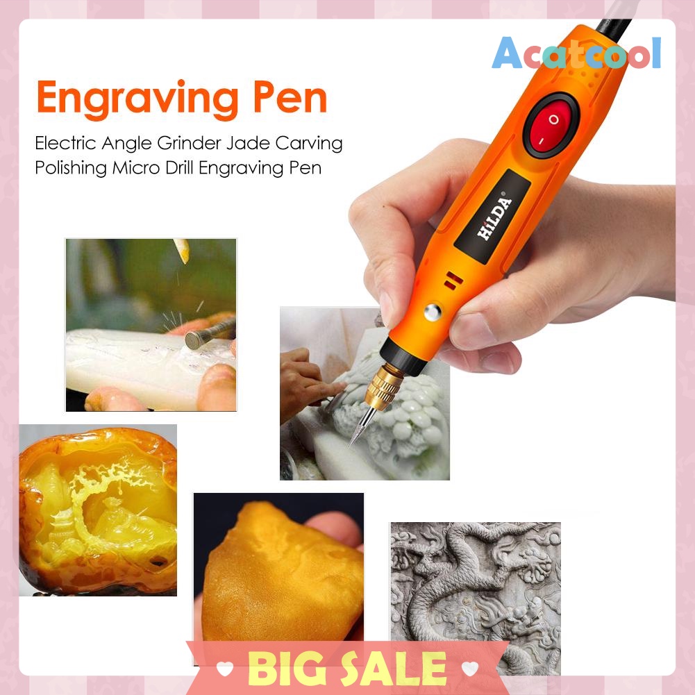 Electric Angle Grinder Jade Carving Polishing Micro Drill Engraving Pen