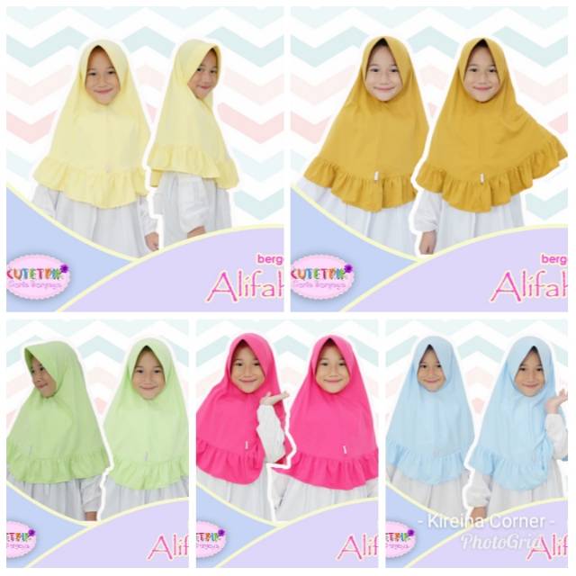 Jilbab Anak Cutetrik / Bergo Alifah