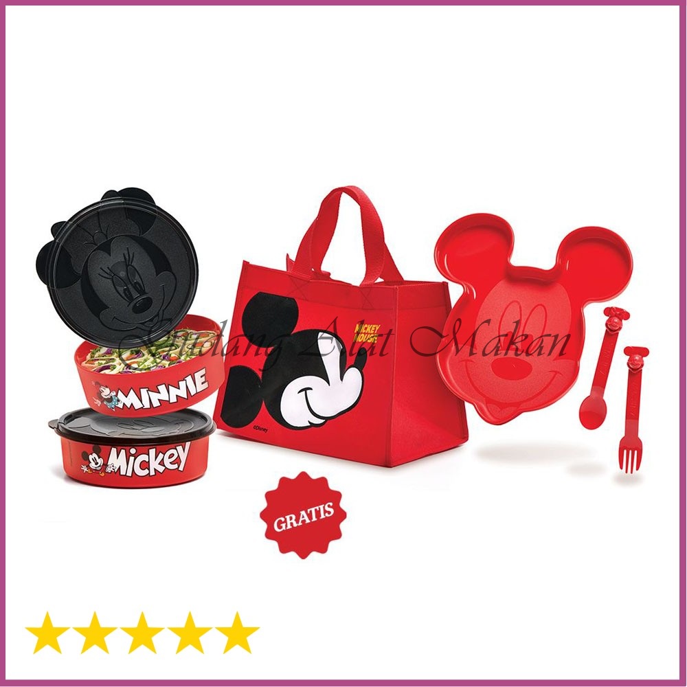 TUPPERWARE Mickey Minnie Lunch set // mickey minnie meal