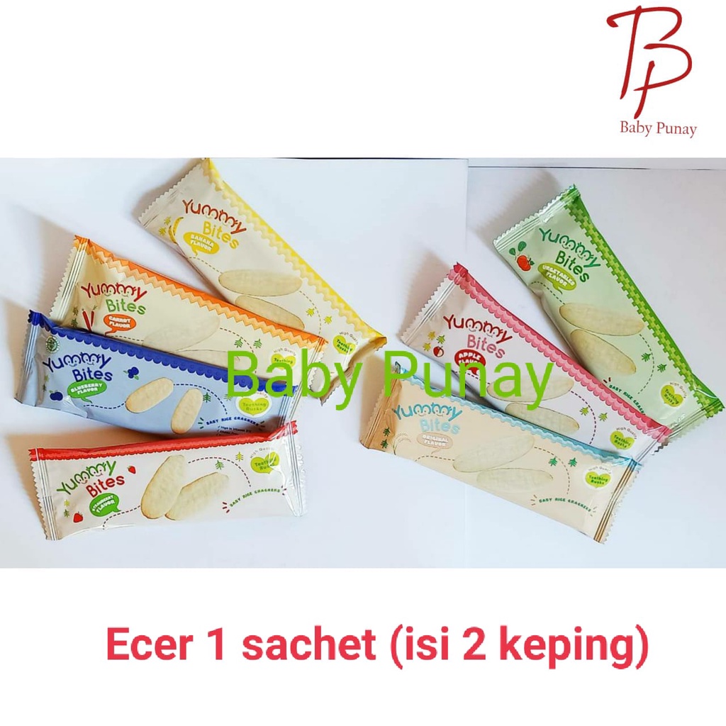 YUMMY BITES CRACKER ECER 1PCS (isi 2keping) | SNACK MPASI | SNACK BAYI | MAKANAN BAYI