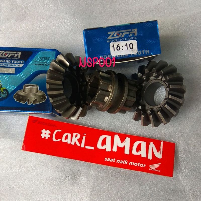 Gear GIGI Set maju mundur GearBox 16T gear L dan gear R gear trans MOTOR RODA TIGA VIAR JIALING