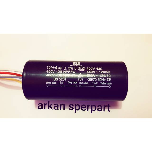 Kapasitor mesin cuci /kapasitor multi mesin cuci 4+12
