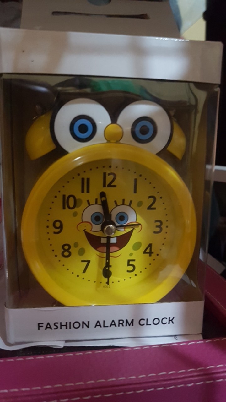 Jam Beker Kring Spongebob / Jam Meja Cute / Jam Beker Dekorasi - 6012