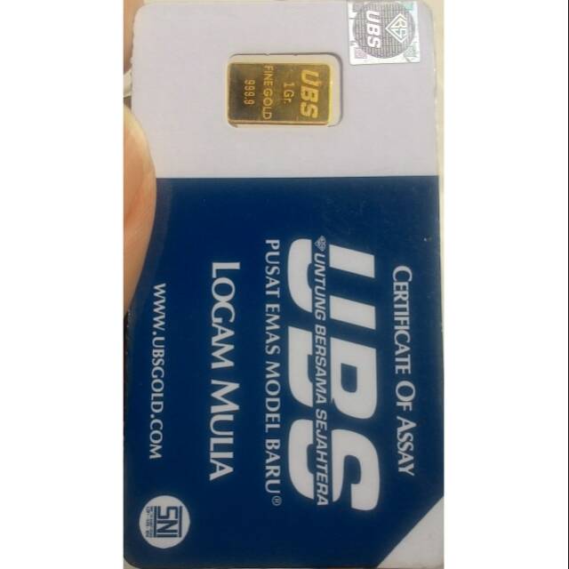 Emas ubs 1 gr