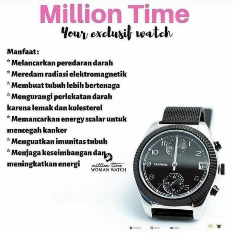 Jam tangan MCI milliontimewatch for Man &amp; women