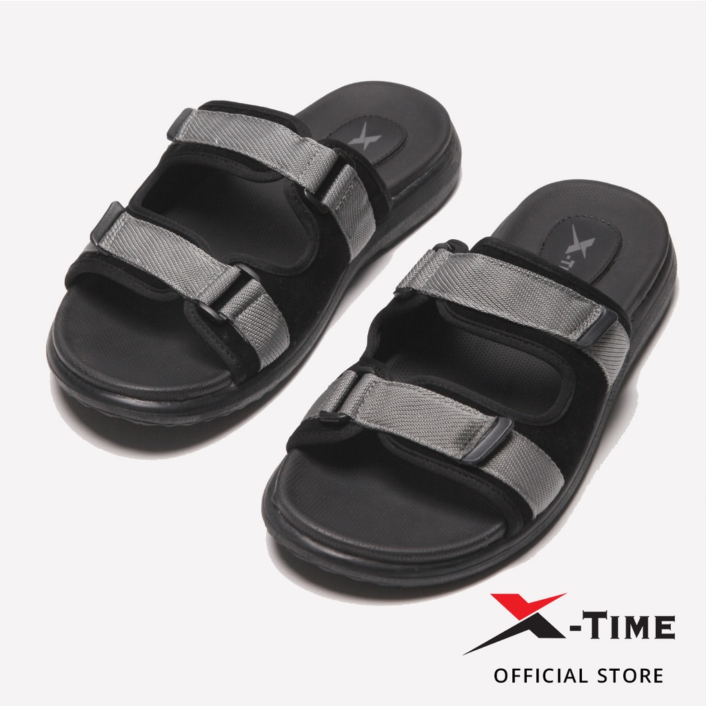 X-Time Sandal Pria Bahan Straps Alaska Man Straps 02 - Grey