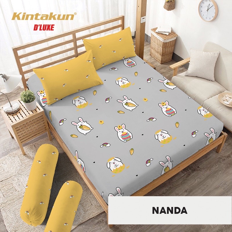 (BISA COD) SPREI KINTAKUN DELUXE SIZE QUEEN 160*200 CM DIJAMIN TIDAK LUNTUR