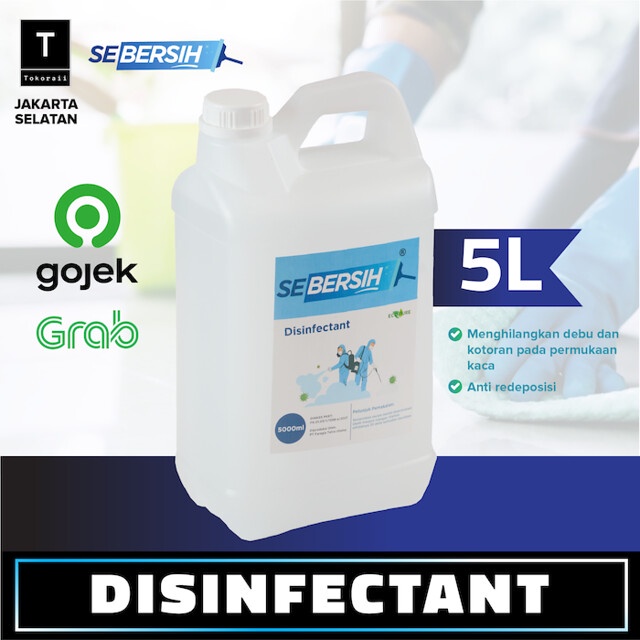 Disinfectant Antiseptik Cairan Disinfektan SEBERSIH 5 Liter - GOJEK