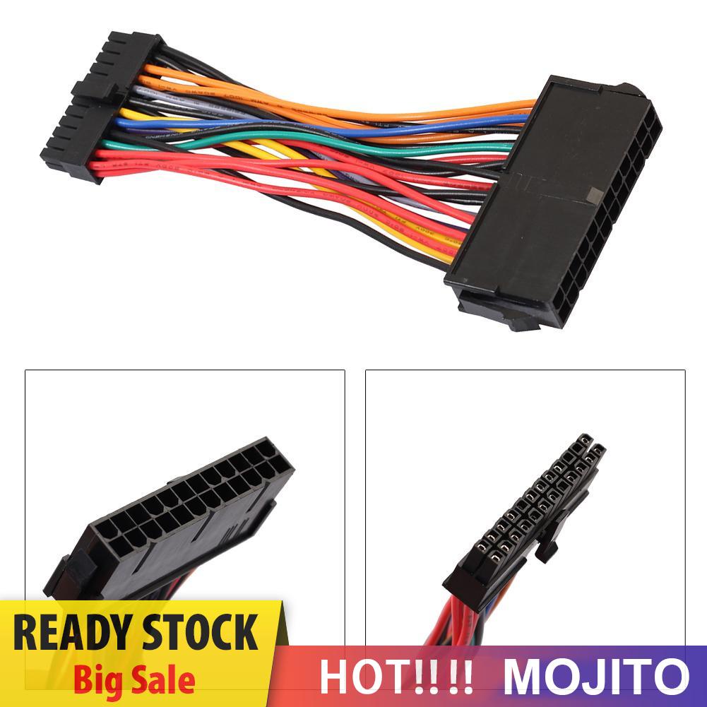 MOJITO ATX PSU Standard 24Pin Female to Mini 24P Male Internal Power Cable Wire