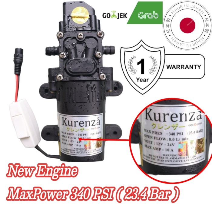 POMPA AIR OTOMATIS 250PSI DC WATER PUMP 100W ALAT STEAM JET CLEANER