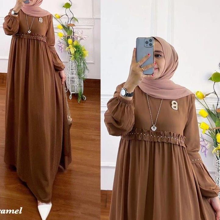 Koleksi Terbaru.. Aurelia Dress Gamis Pesta Mewah Elegan Baju Gamis Dress Kondangan Gamis Jumbo Gami