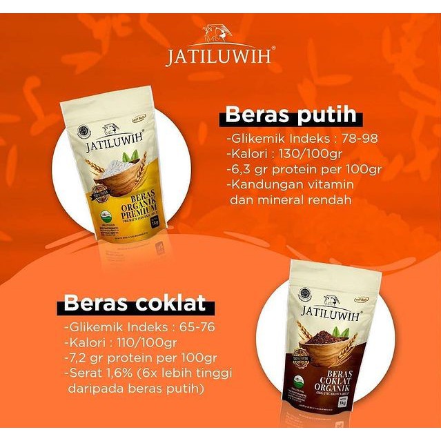 JATILUWIH BERAS ORGANIK 1KG MERAH HITAM COKLAT PREMIUM | MPASI ORGANIC RICE