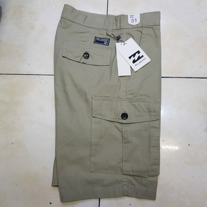 NEW FB CELANA CHINOS PENDEK CARGO BILLABONG ORIGINAL SURF SKATE - CREAM