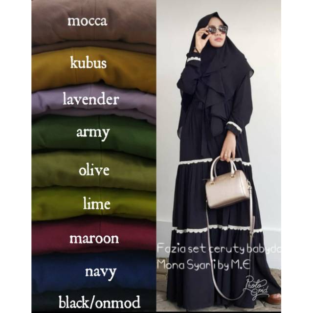 Fazia set syari original gamis mona syari by ME