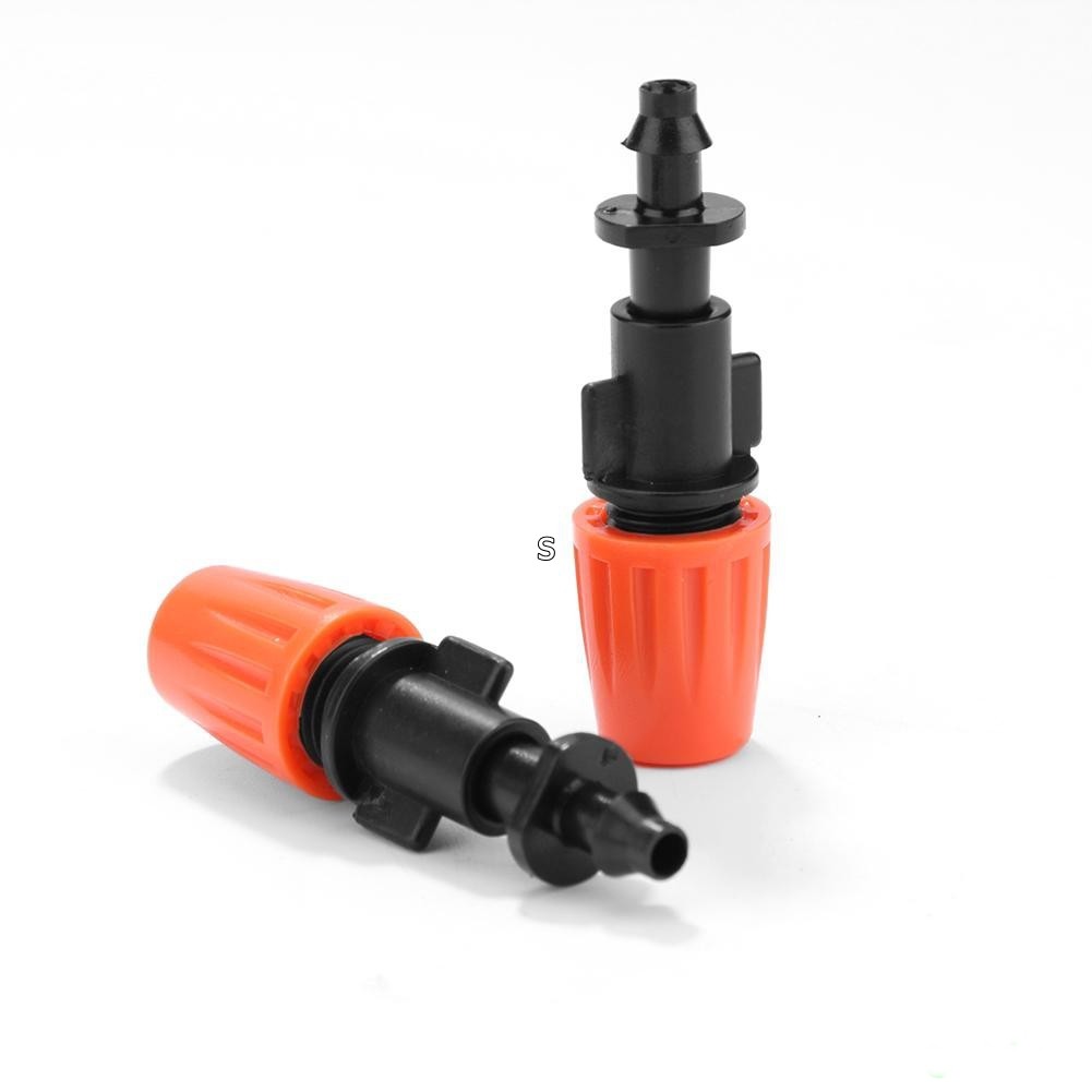 Nozzle Sprayer kabut Warna Orange Dengan Konektor 4/6mm Untuk Sistem Irigasi Pendingin Kandang Ayam
