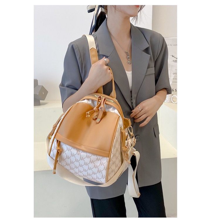 BJ16578 - COFFEE/PINK/WHITE - TAS RANSEL BACKPACK PUNGGUNG WANITA FASHION IMPORT MODIS ELEGAN TERMURAH TERLARIS TERBARU BAGSTORE JAKARTA TAS BATAM EL6578 GT1958 BQ3575 LT2224