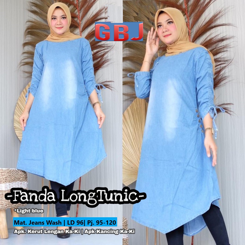 FANDA LONG TUNIK JEANS NINEA GBM