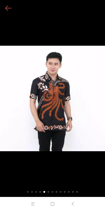 Kemeja Hem Batik  Pria Terviral Top 1 Di Shopee Original No Kw Ready Seragam Harga Grosir