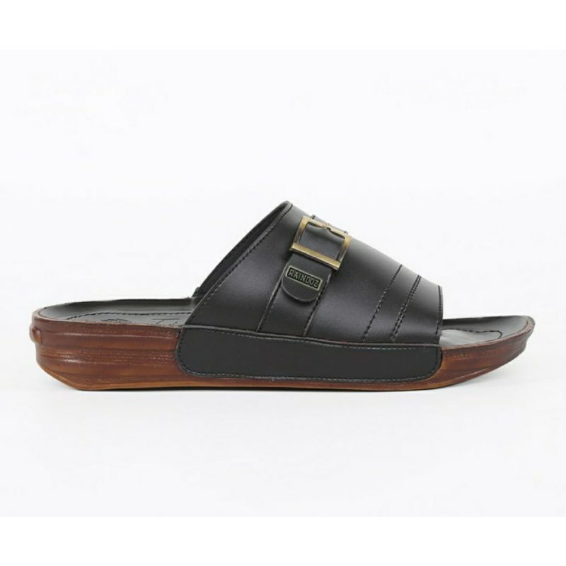 COD / Sandal SLOP Formal 38-43 SLOP Cowok Dewasa Kulit Super Tebal Hitam / Sendal Bapak2 OPA 02RIA