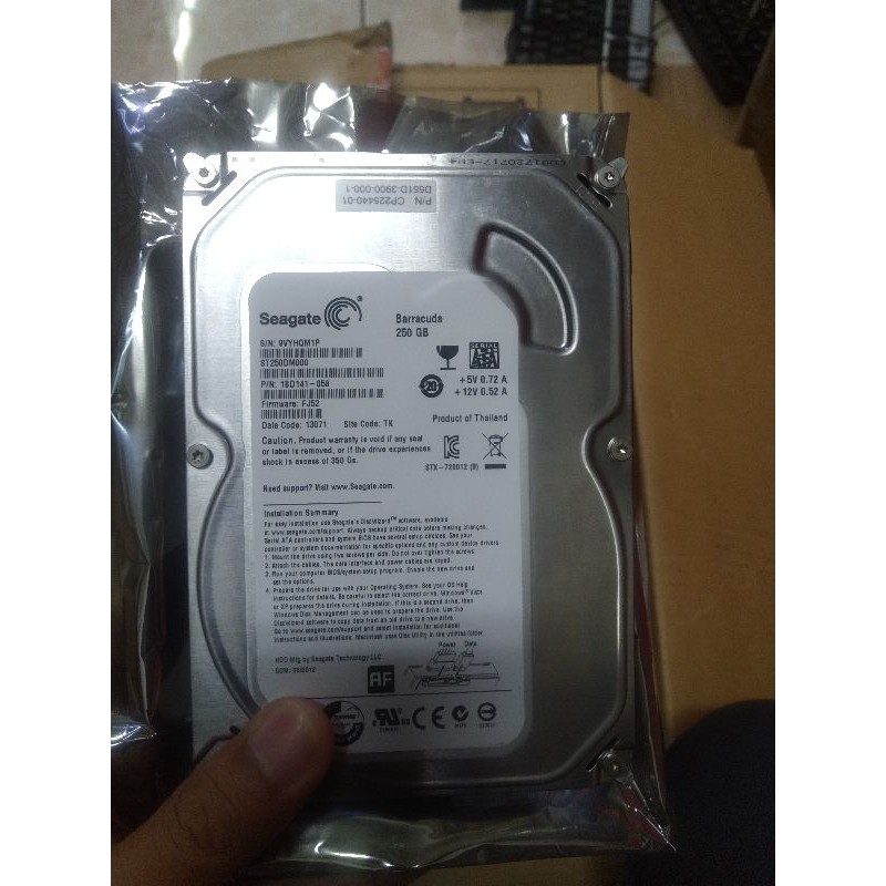 Hardisk PC 250gb sata Seagate slim 3.5 inch