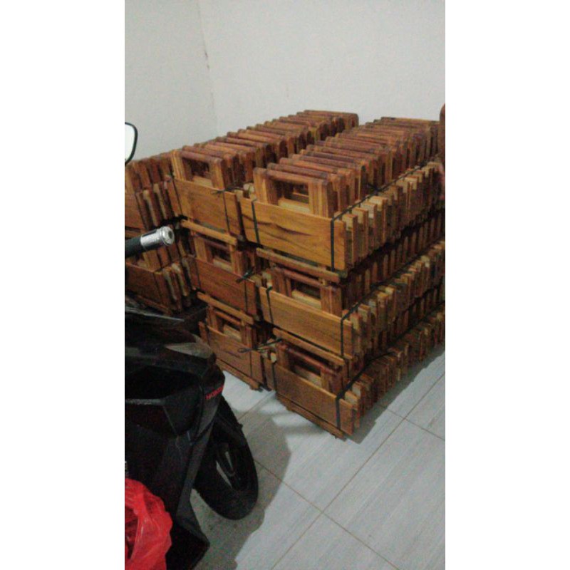 Meja Lipat Kayu Jati 50x30