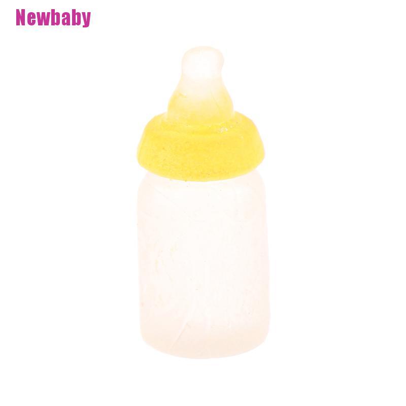 (Newbaby) 6pcs Miniatur Botol Susu Bayi Skala 1: 12 Untuk Rumah Boneka