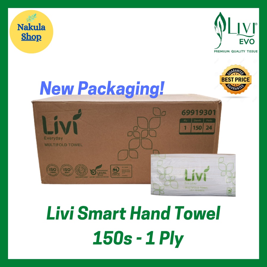 GROSIR 1 DUS Tissue Tisue Livi Hand Towel Smart 150 Sheets