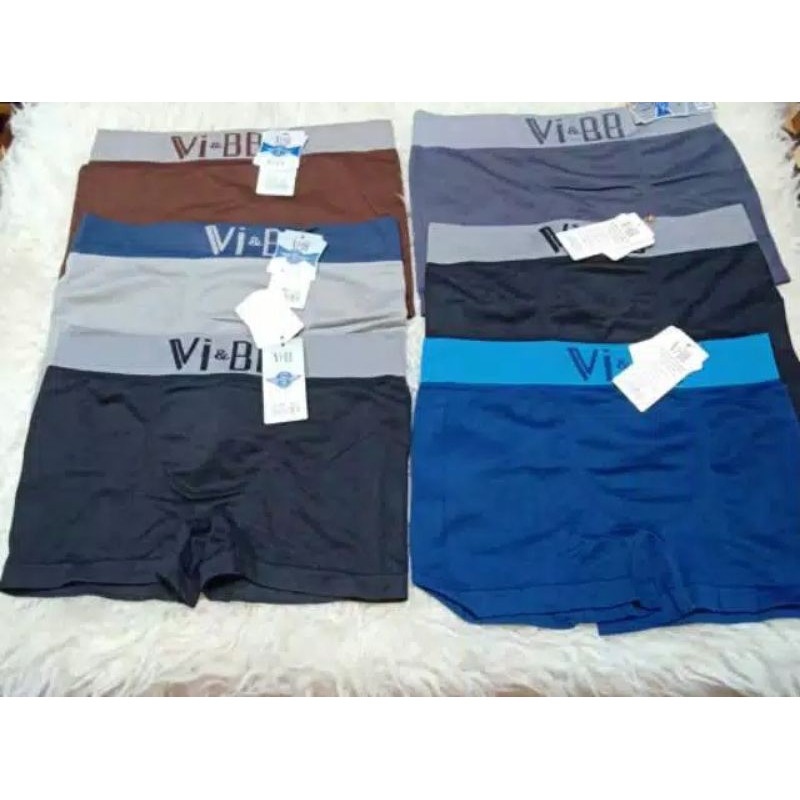 celana dalam boxer pria dewasa Vi&amp;BB bahan super halus