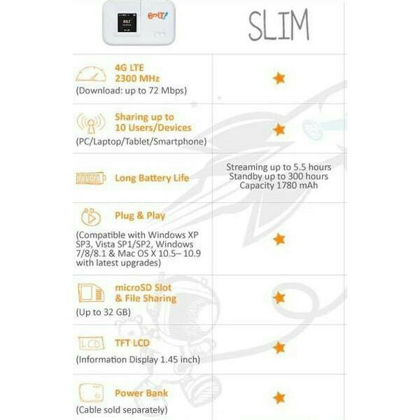 Terbaru  Modem Bolt Slim Unlock / Modem Bolt Unlock / Modem Wifi Bolt Unlock / Huawei E5372 Unlock