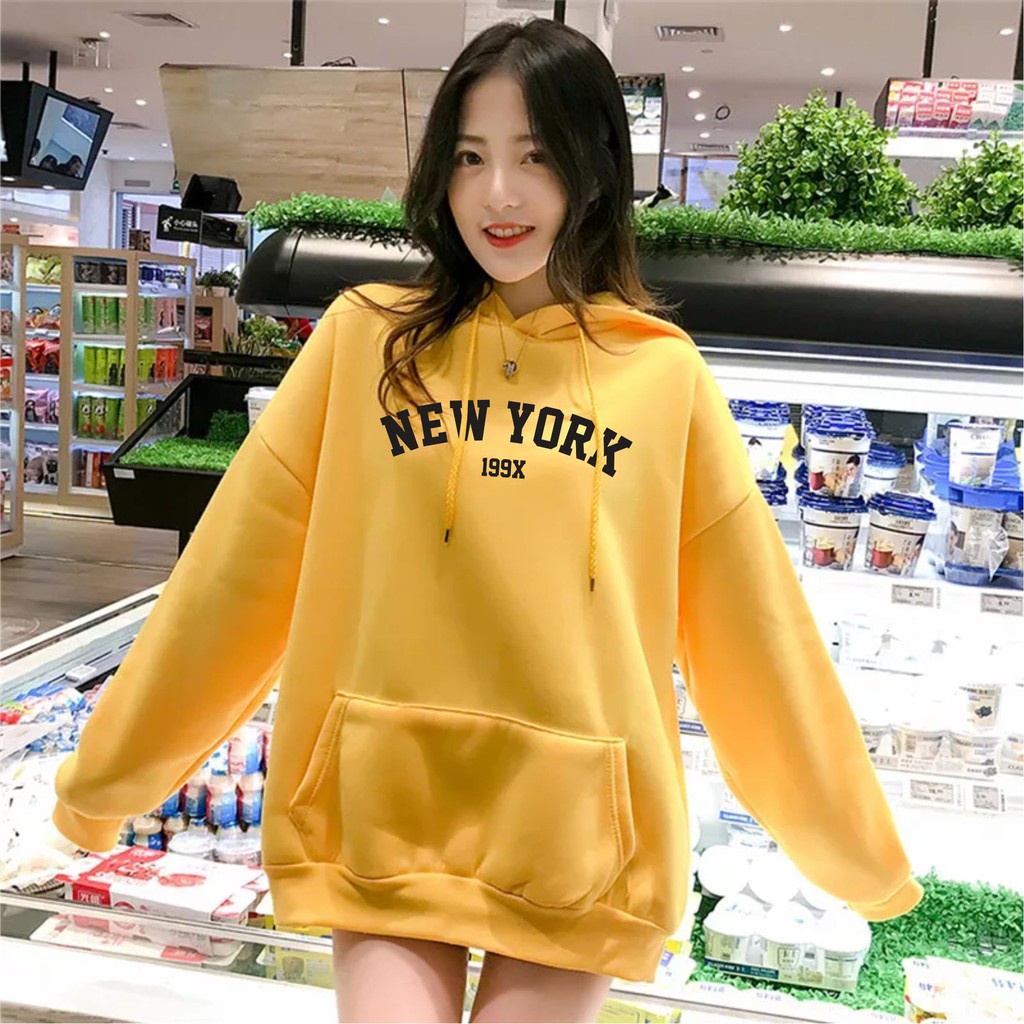 Sweater HOODIE Wanita NEW YORK 199X//Allsize Sweater