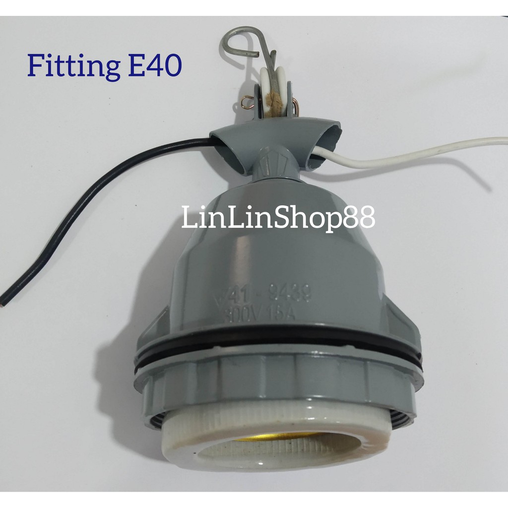 Kap Lampu Jalan + Fitting WD E40 / Kap Lampu Gantung E-40